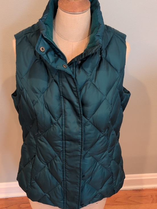 Eddie Bauer Jackets & Blazers - Eddie Bauer Teal Quilted Puffer Vest Premium Goose Down Medium